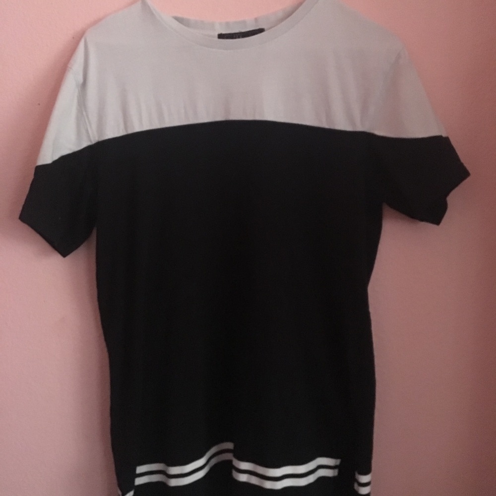 Black and white T-shirt dress